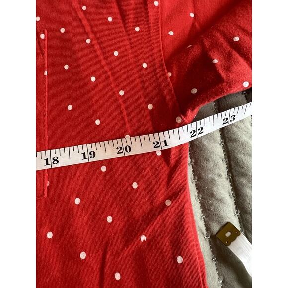 Vintage Lindsey Blake Shirt Red Polka Dot Size Large - Picture 7 of 8